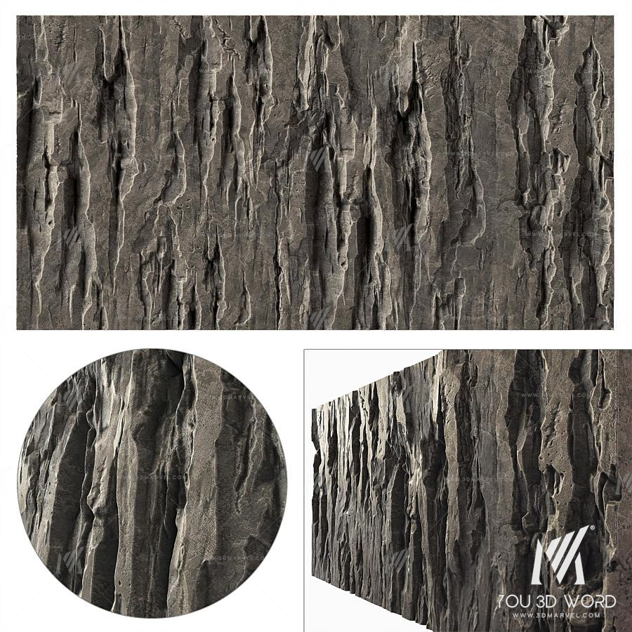 Wall stone slab rock mono n1 